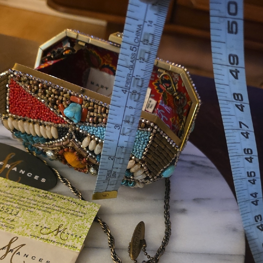 Mary Frances Multicolor Beaded Clutch - Picture 6 of 16